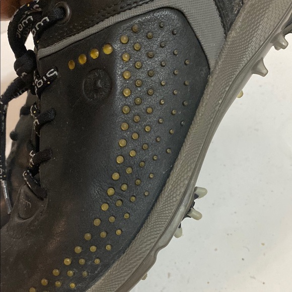 Ecco Men's Black Golf Shoes Size 7.5 (38) - Picture 2 of 12